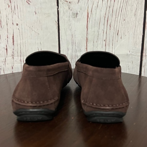 Coach MOTT DRIVER DARK MAHOGANY Men\'s Suede Loafers driving shoes size 8D NiB main image 4